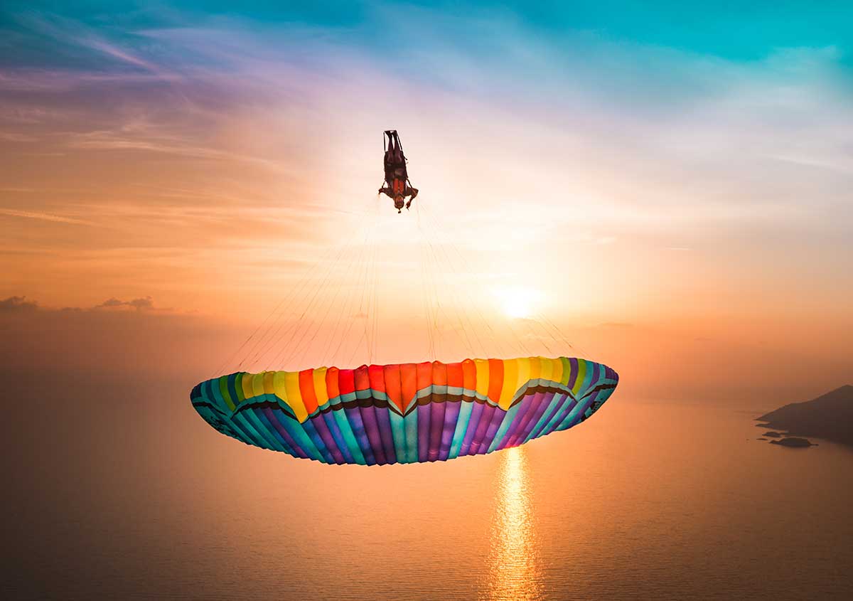 Paraglajder u letu
